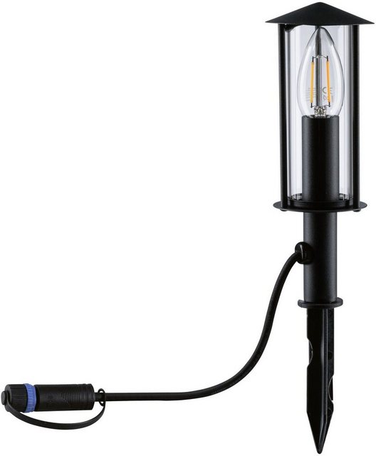 Paulmann LED Gartenleuchte »Plug & Shine Poller Classic Mini«, IP44 2W 24V Anthrazit E14-Otto