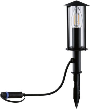 Paulmann LED Gartenleuchte Poller, LED wechselbar, Warmweiß, E14, IP44 2W 24V Anthrazit E14