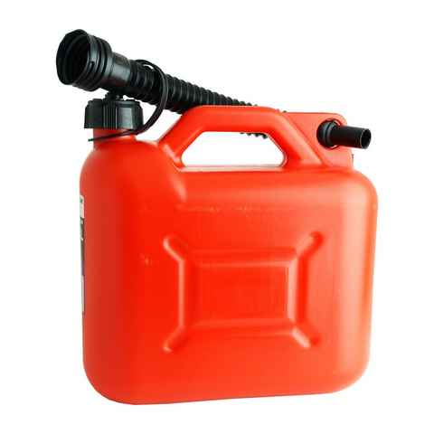 Benzinkanister Kunststoffkanister mit Ausgießer für Kraftstoff, Öl, Wasser 5L mit Atest (1 St)