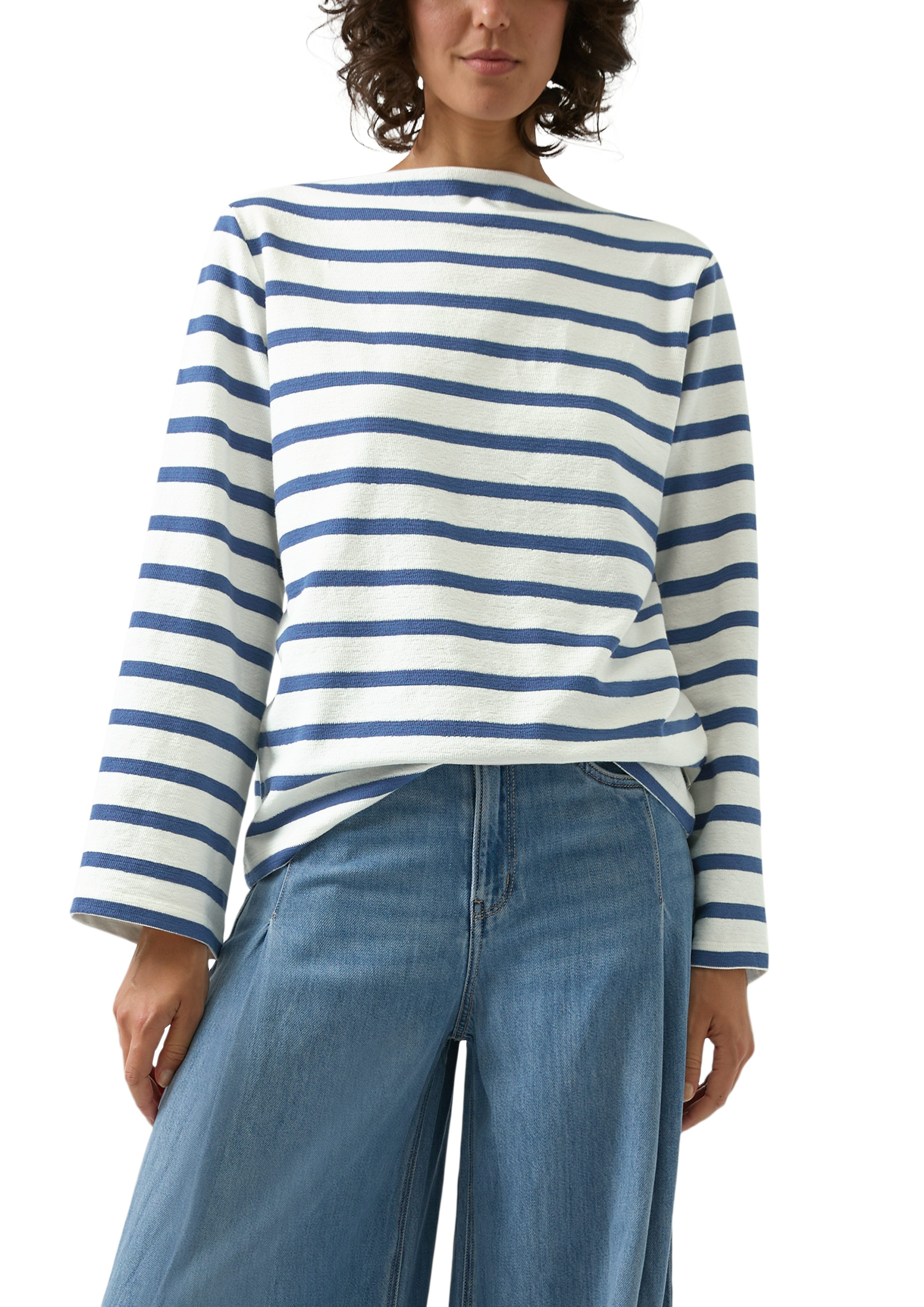 s.Oliver Sweater mit Streifen Muster günstig online kaufen