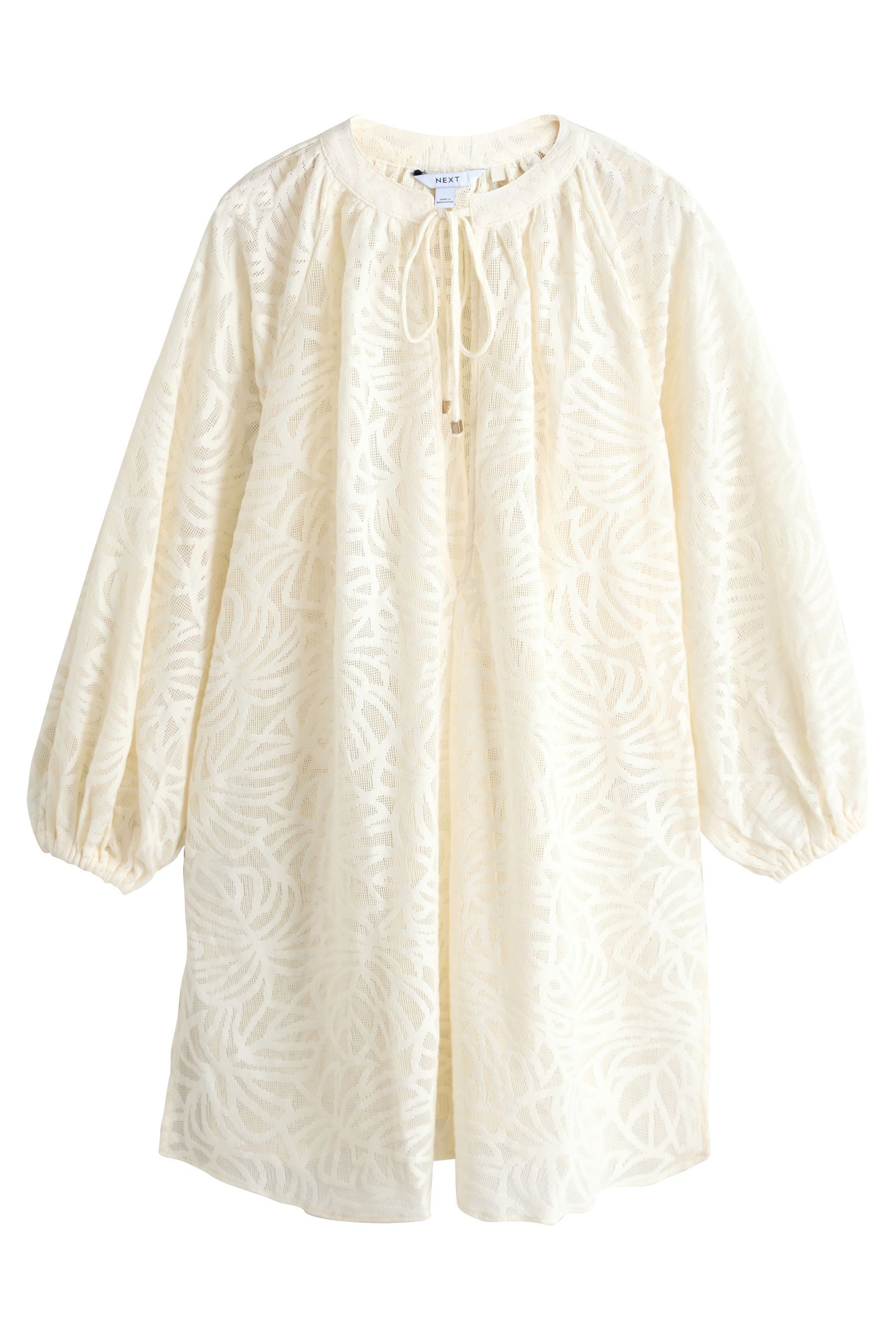Strandshirt Sommerlicher Jacquard-Cover-up