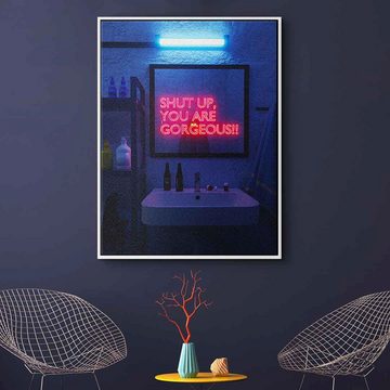 DOTCOMCANVAS® Leinwandbild Self Doubt, Leinwandbild Self Doubt KI AI generiert digitale Kunst Wandbild