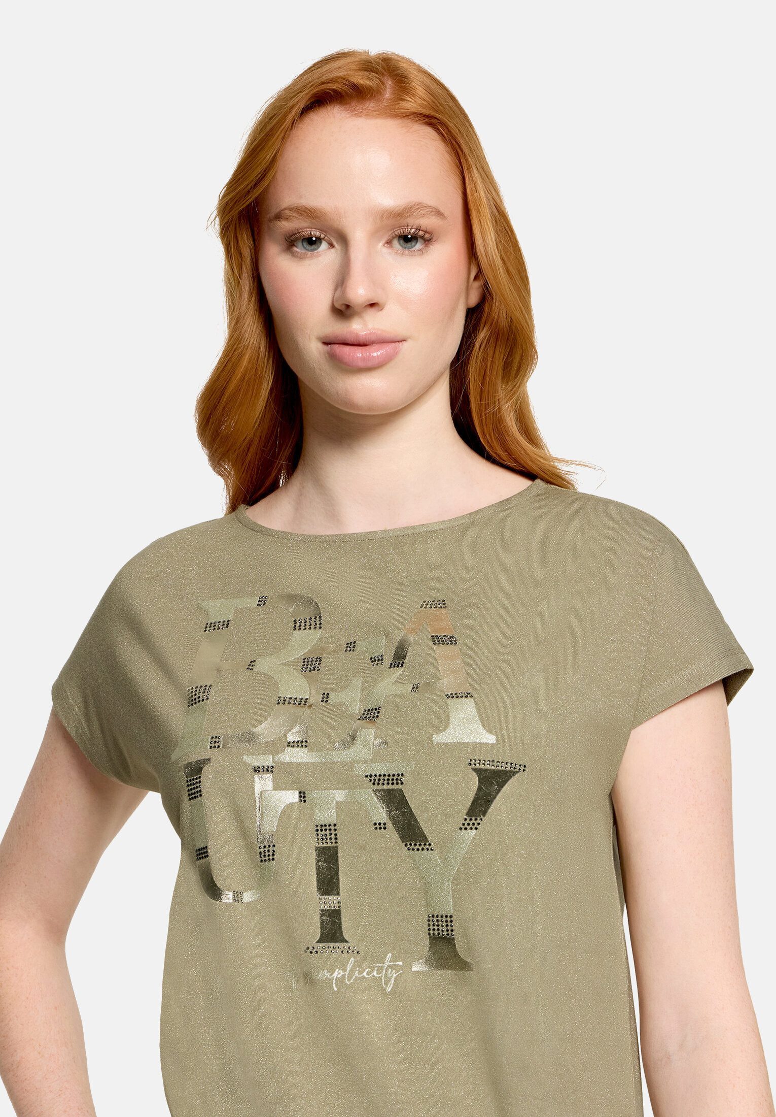 Betty Barclay Kurzarmshirt Damen mit Schleifenknoten (1-tlg)