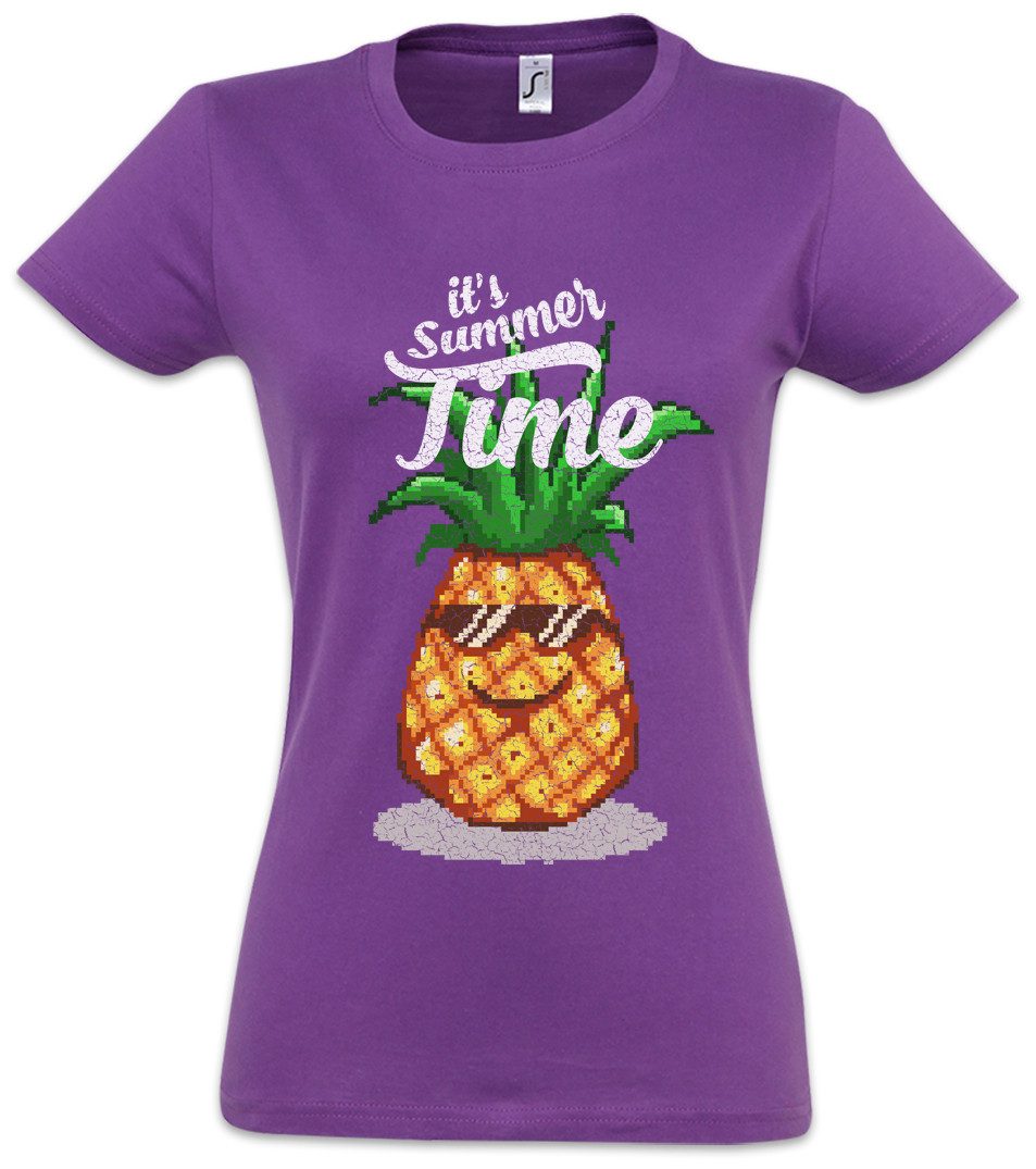 Urban Backwoods Print-Shirt Pineapple Summer Time Damen T-Shirt Ananas Cock günstig online kaufen