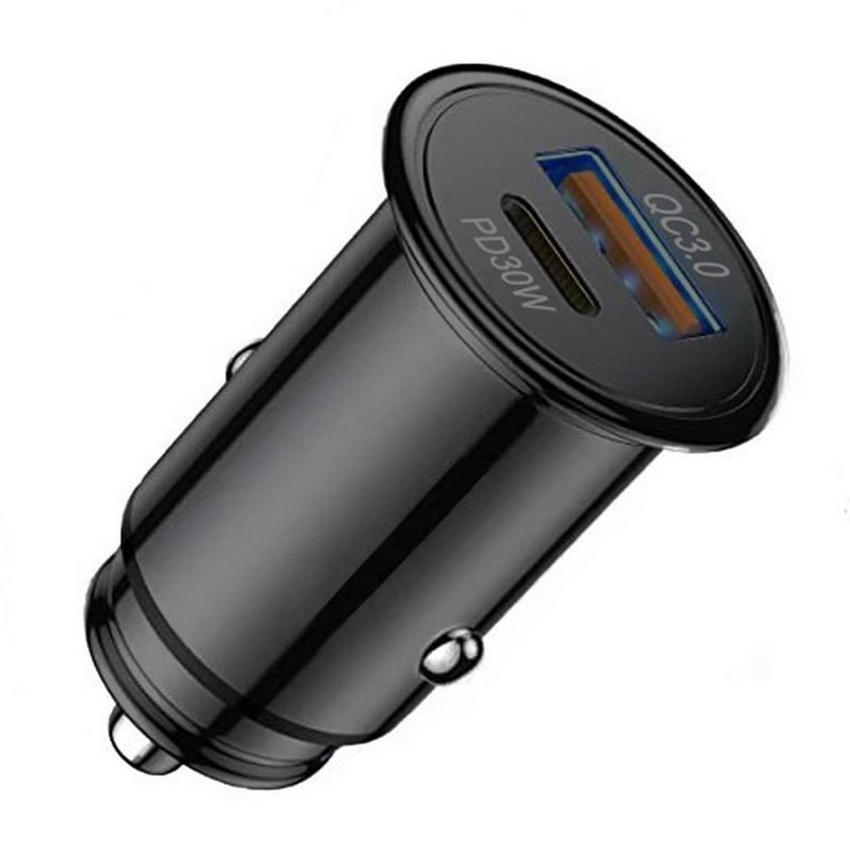 autolock Zigarettenanzünder Kfz Ladegerät 48W PD&QC 3.0 USB-Ladegerät ( Schnellladung Auto USB C Adapter Auto Zubehör,Schwarz)