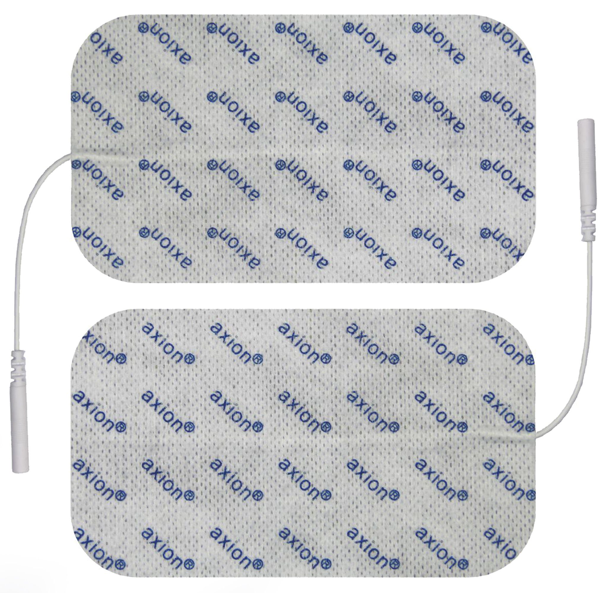 Axion Elektrodenpads passend zu Prorelax, Promed, axion - 12x7cm, 2mm Steckanschluss, 2 St.,selbstklebende TENS EMS Elektroden für TENS EMS Geräte
