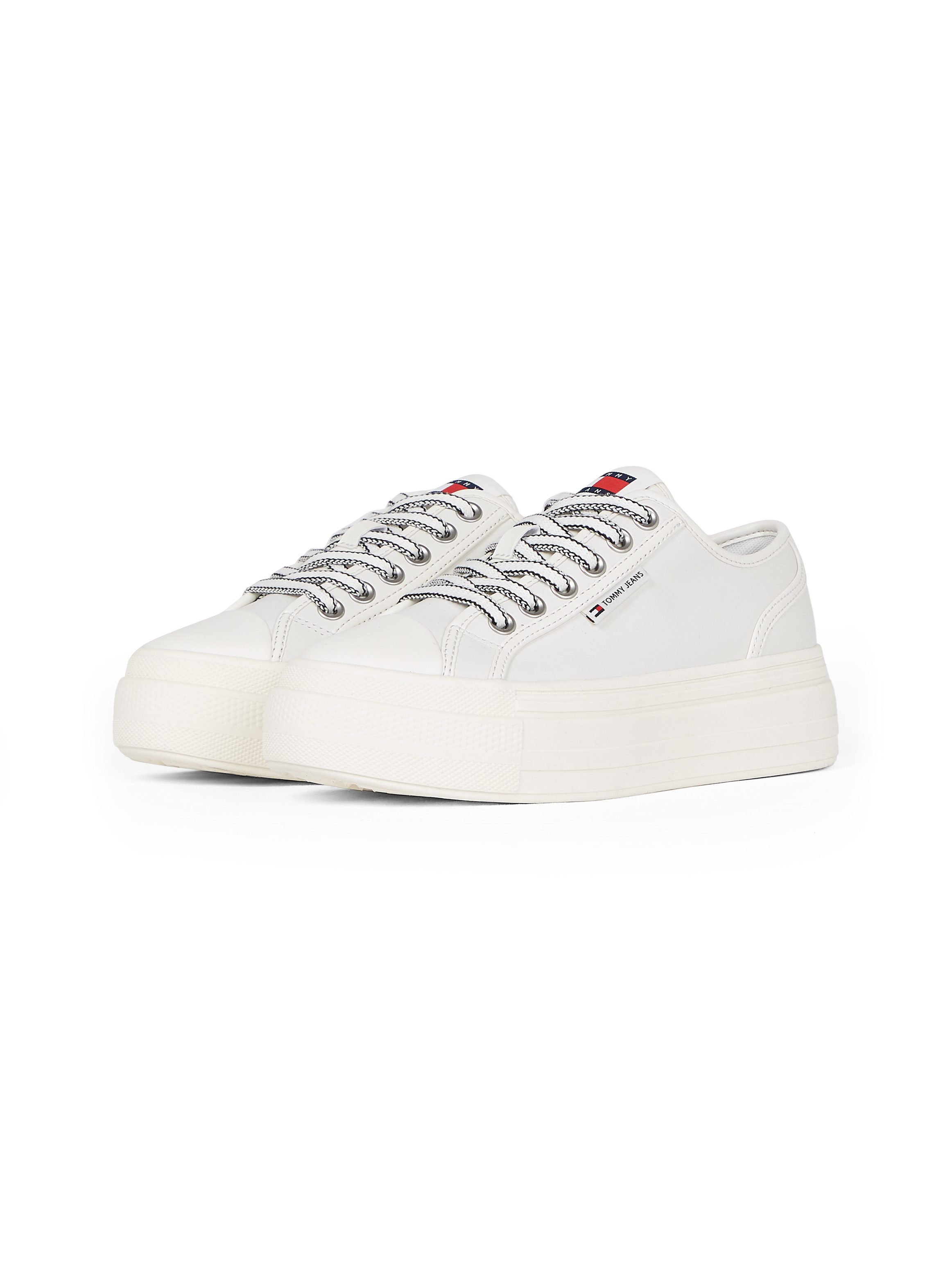Tommy Jeans TJW FOXING VULC LC LEATHER Plateausneaker, Freizeitschuh, Halbs günstig online kaufen