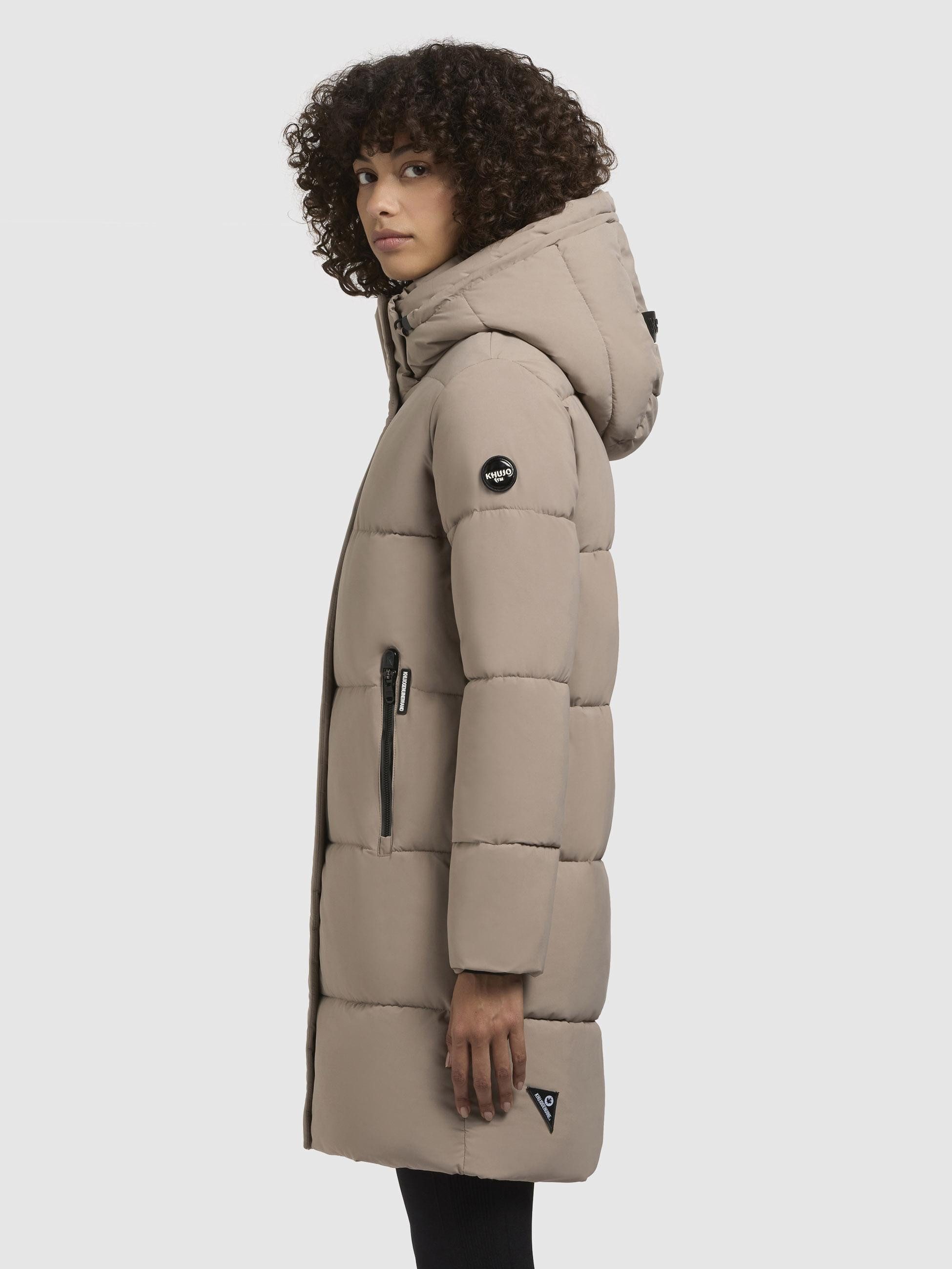 khujo Steppmantel Haya Matt-YM Warmer gesteppter Damen Kurzmantel