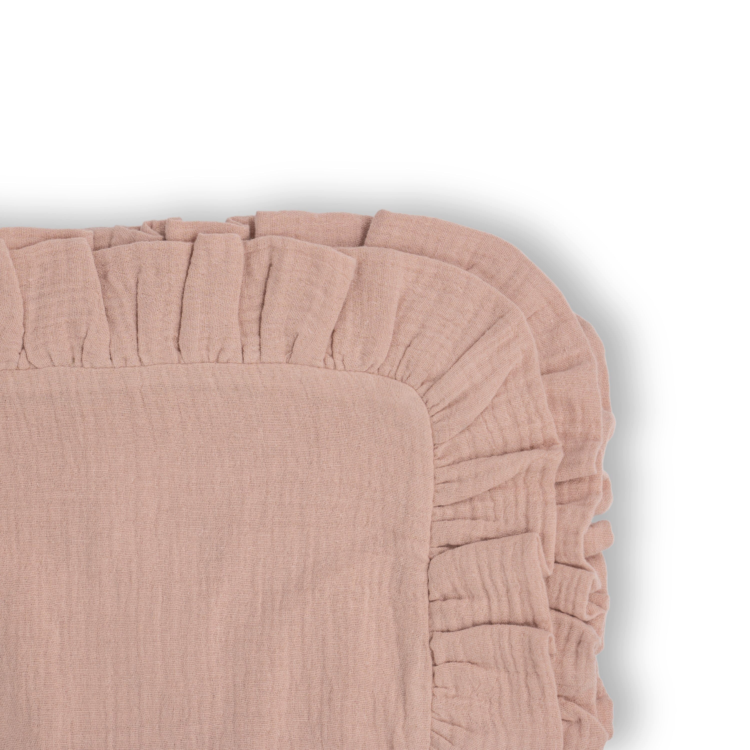 hutch&putch Kissenbezug Musselin Kopfkissenbezug mit Rüschen - 100% Bio Bau günstig online kaufen