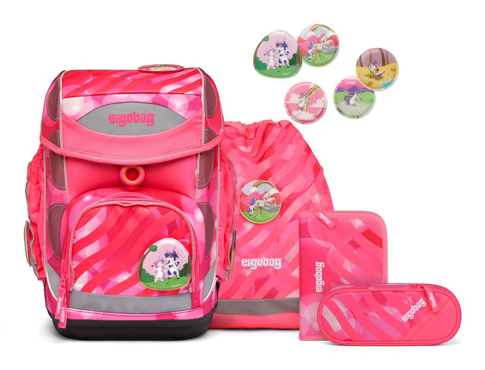 ergobag Schulranzen Schoolbag Set 5-teilig (Set, 4-tlg)