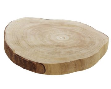 Dekoleidenschaft Dekotablett Deko Scheibe "Wood", Baumscheibe aus Holz, Servierbrett, Kerzenboard (1 St), Jedes Stück ein Unikat