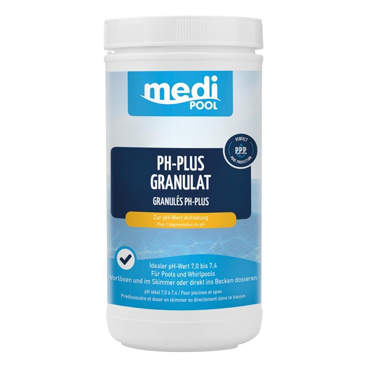 mediPOOL Poolpflege mediPOOL pH-Plus Granulat 1 kg, (Spar-Set)