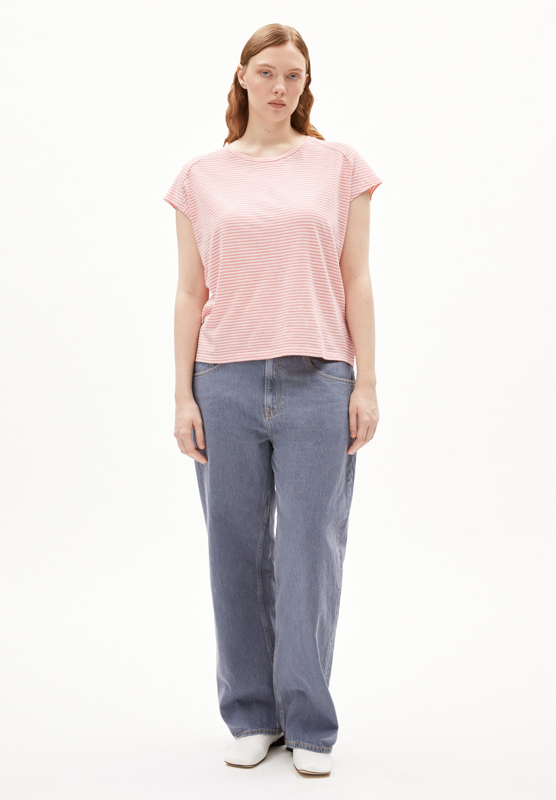 Armedangels T-Shirt ONELIAA LOVELY STRIPES T-Shirt aus Bio-Baumwolle Loose günstig online kaufen