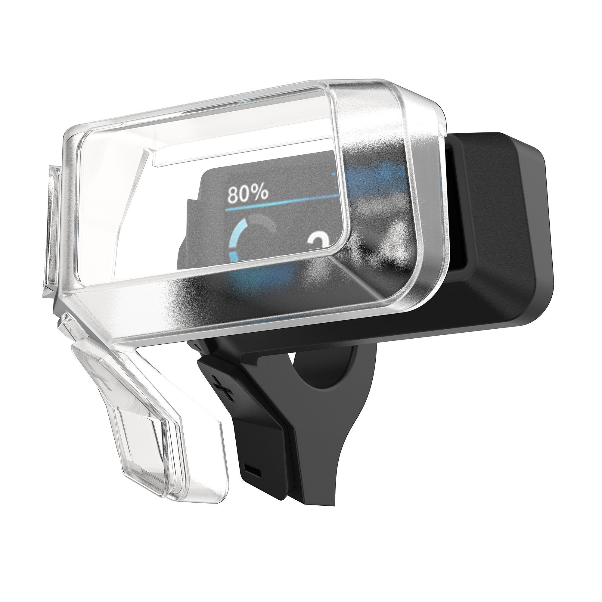 kwmobile Smartphone-Hülle EBike Computer Case für Bosch Purion 200, transparente Hülle Fahrrad GPS Navi Cover in Transparent