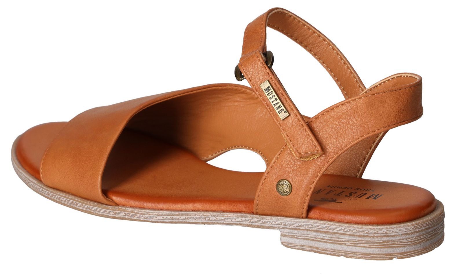 Mustang Shoes Sandale, Sommerschuh, Sandalette, Riemchensandale in asymmetrischer Form