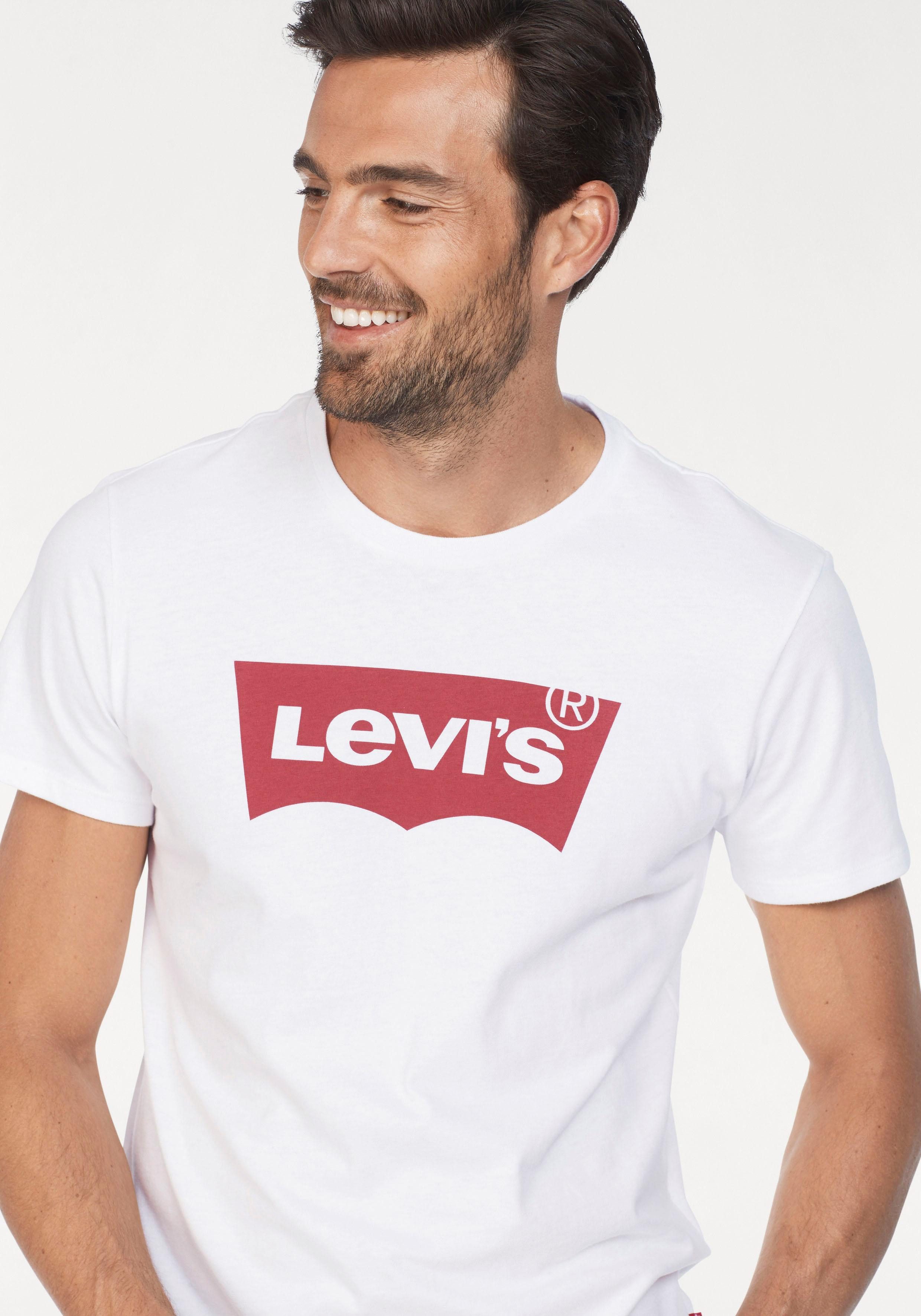 Levi's® T-Shirt Batwing Logo Tee mit Logo-Front-Print – Bild 3 von 5