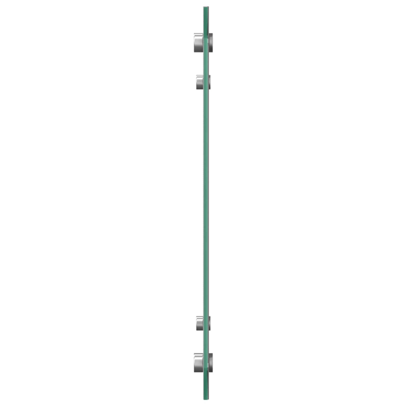 vidaXL Küchenrückwand Küchenrückwand Hellgrau 80 x 40 cm Gehärtetes Glas, (1-tlg)