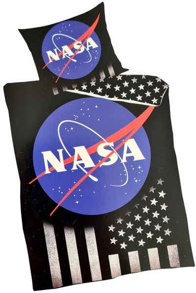 Bettwäsche NASA Kinderbettwäsche 135x200cm Baumwolle, NASA, Baumwolle, 100% Baumwolle