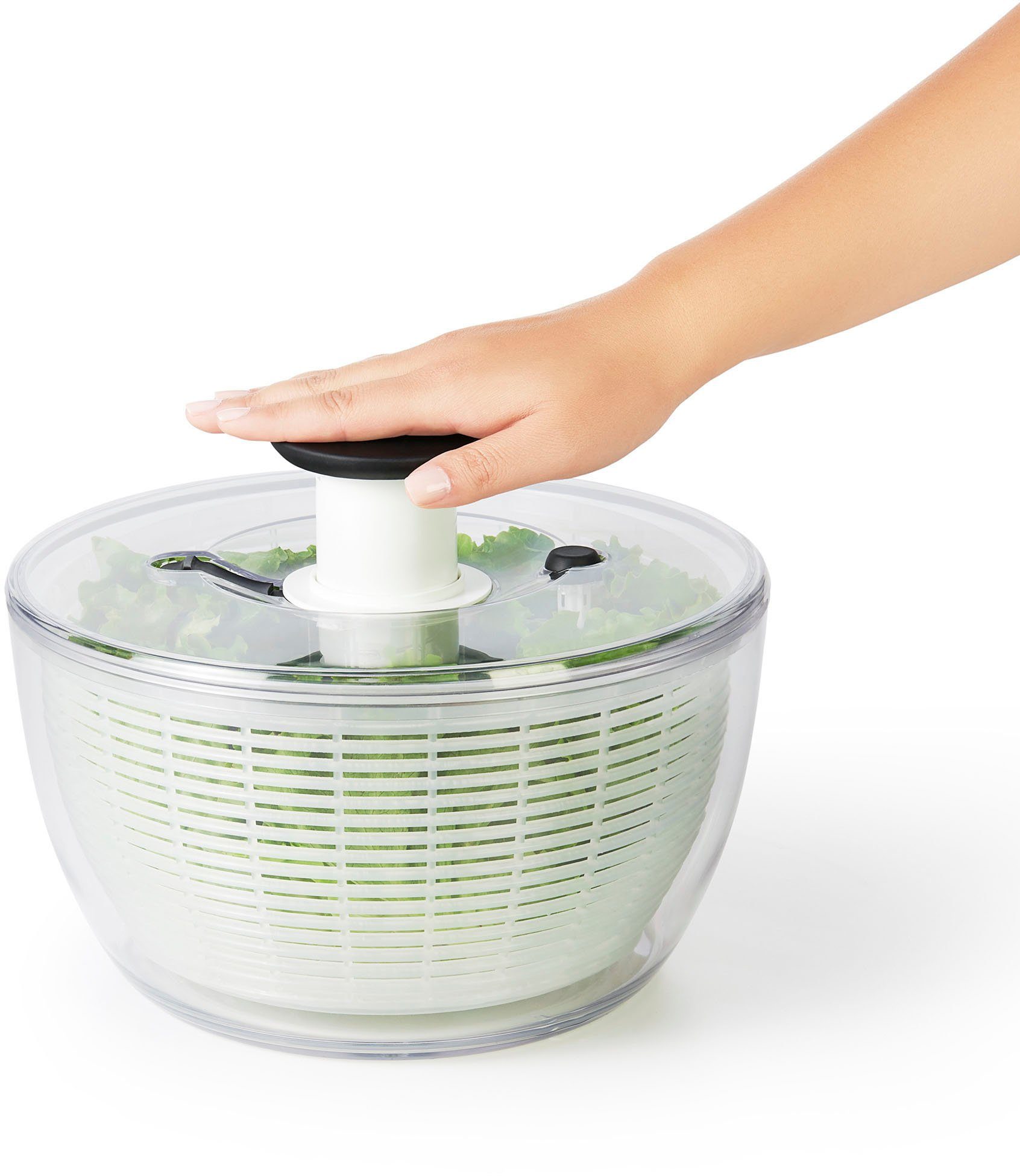 OXO Good Grips Salatschleuder, Einhandbedienung, Kunststoff