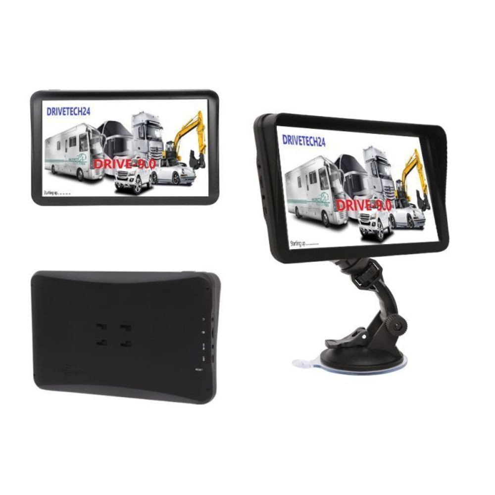 GABITECH großes 9 Zoll Navigationsgerät DRIVE 9.0 GPS für LKW Wohnmobil Bus PKW-Navigationsgerät (Zentraleuropa, inklusive lebenslanger Kartenupdates, inklusive – Bild 4 von 5