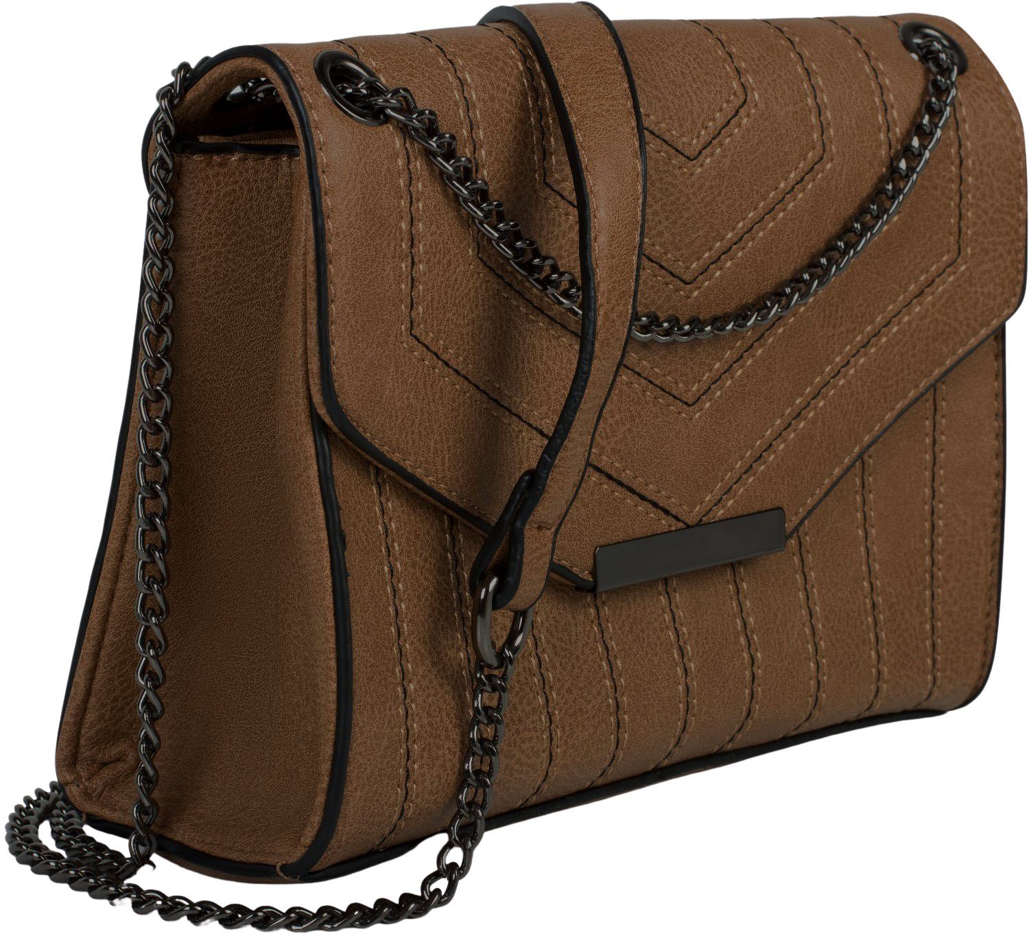 styleBREAKER Umhängetasche Umhängetasche mit farblich abgesetzten Ziernähte günstig online kaufen