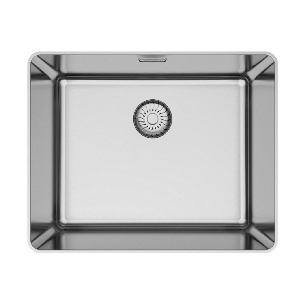 CARESSI Küchenspüle CAPPSR50R20, rechteckig, 51.4/20 cm, Schmaler Montagerand