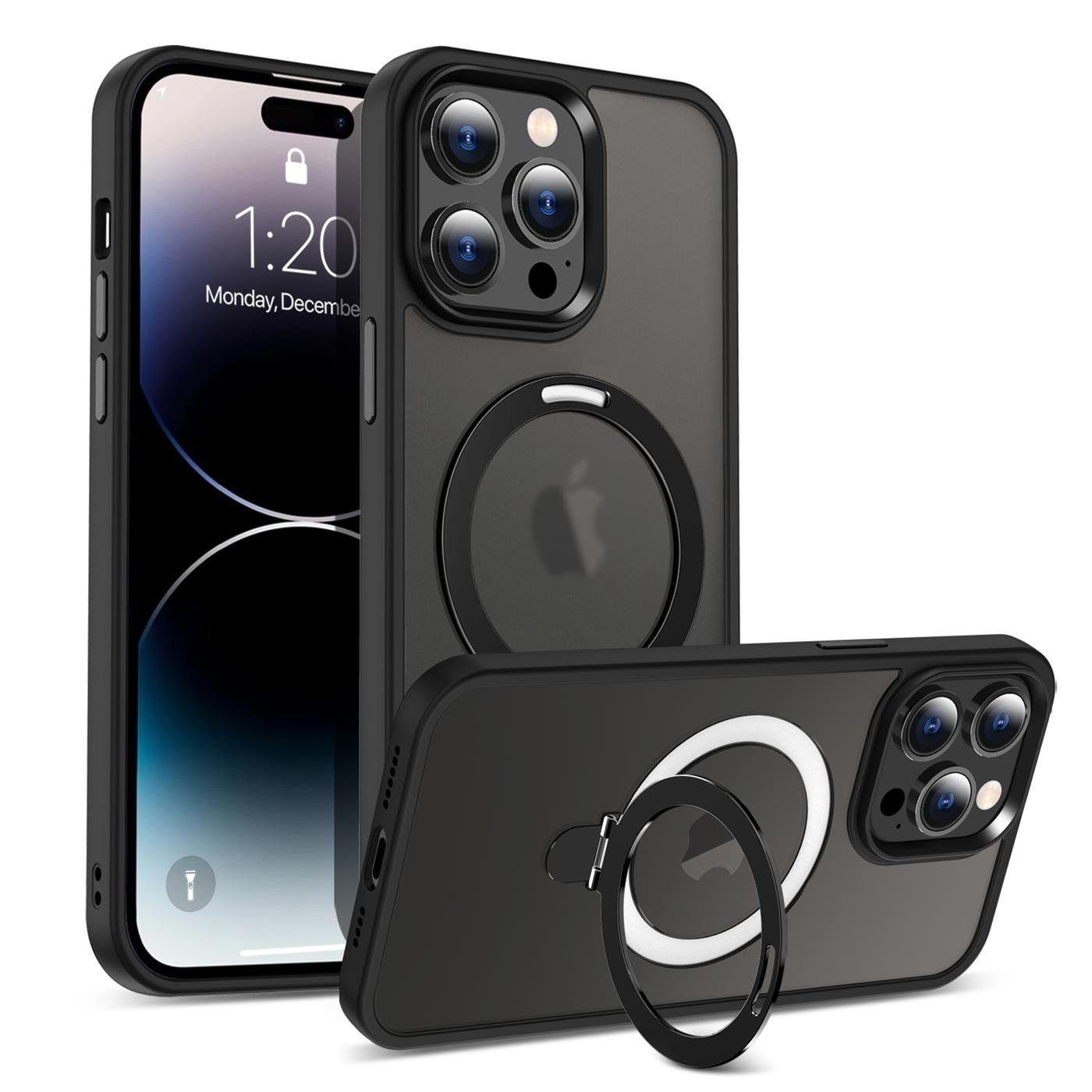 CoolGadget Handyhülle Premium Silikon Handy Case für iPhone 14 Pro Max 6,7  Zoll, Hülle Transparent Schutzhülle kompatibel mit MagSafe Zubehör