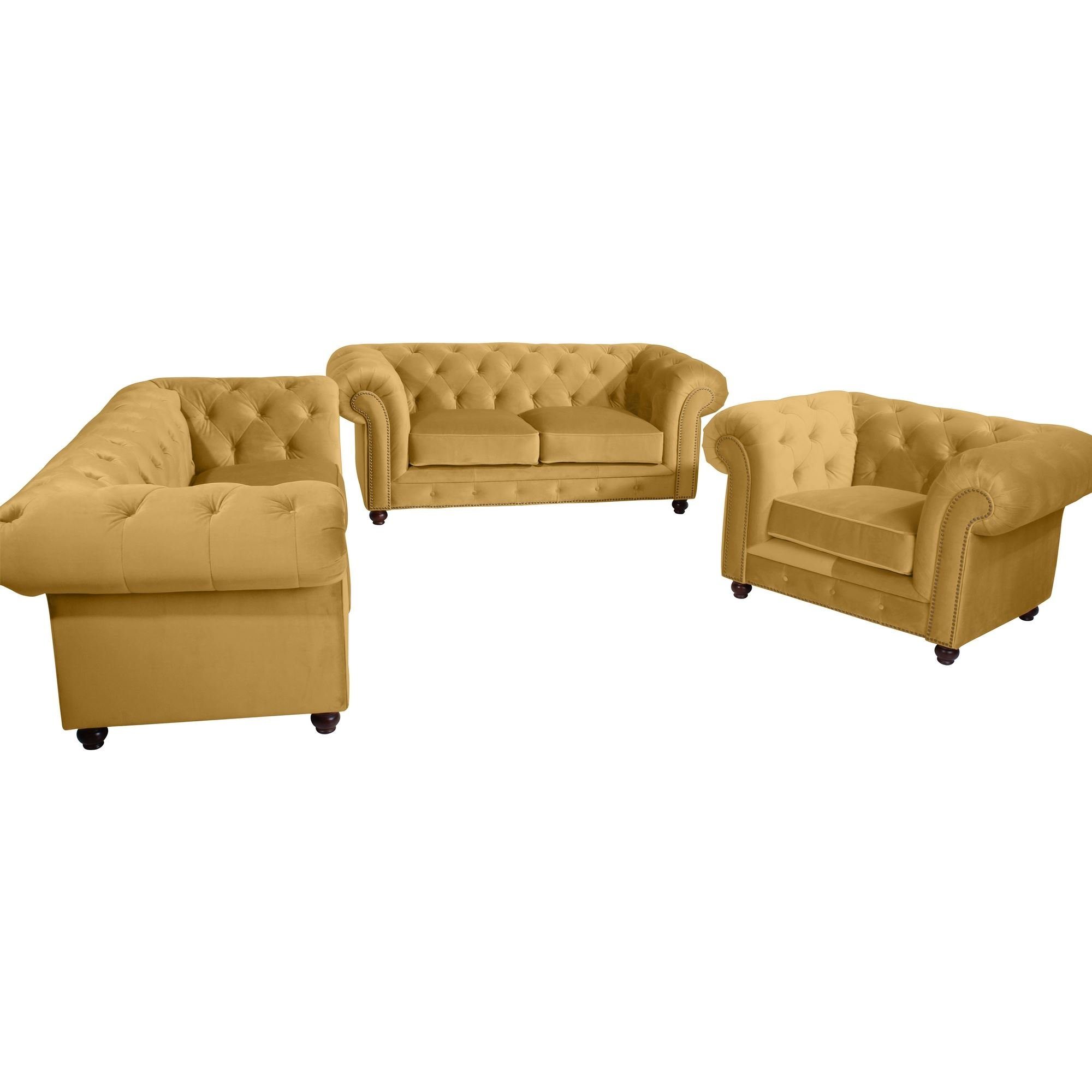 58 aufm Kessel Sofa Sofa 2,5-Sitzer Kathe Bezug Samtvelours Buche, Sparpreis inkl. Kostenlosem Versand 1 Teile, hochwertig verarbeitet,bequemer Sitz