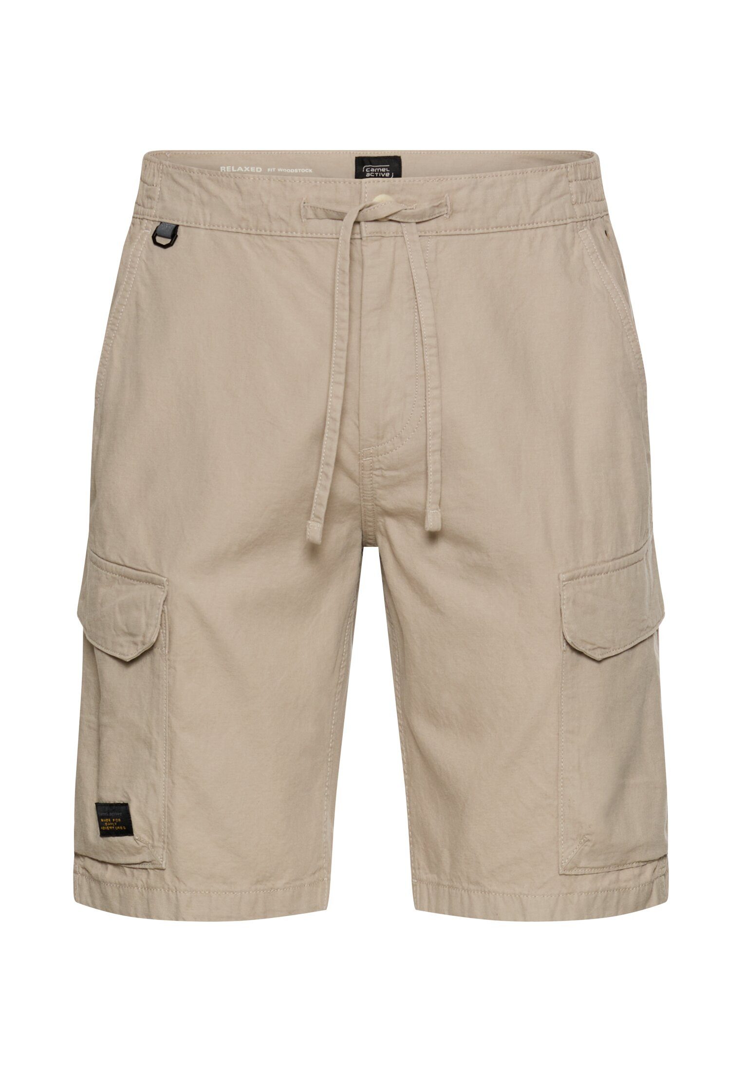 camel active Cargoshorts mit Kordelzug und mit Leinen