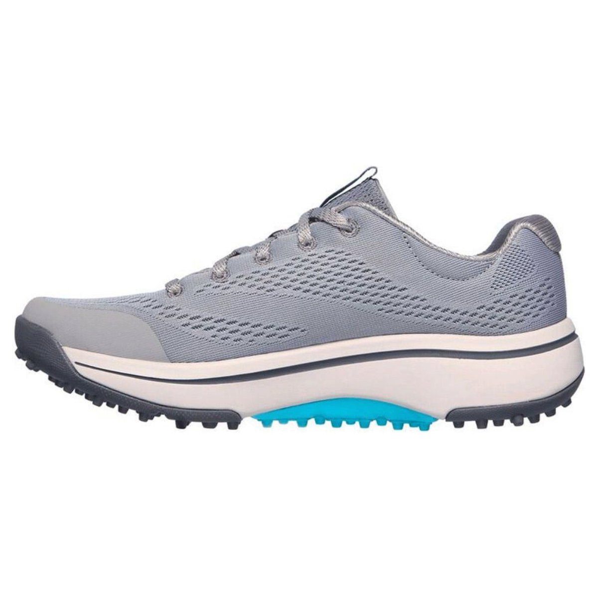 Damen Golfschuh Skechers Balance Arch ohne Grey/Blue Fit Skechers Stollen Schnürschuh