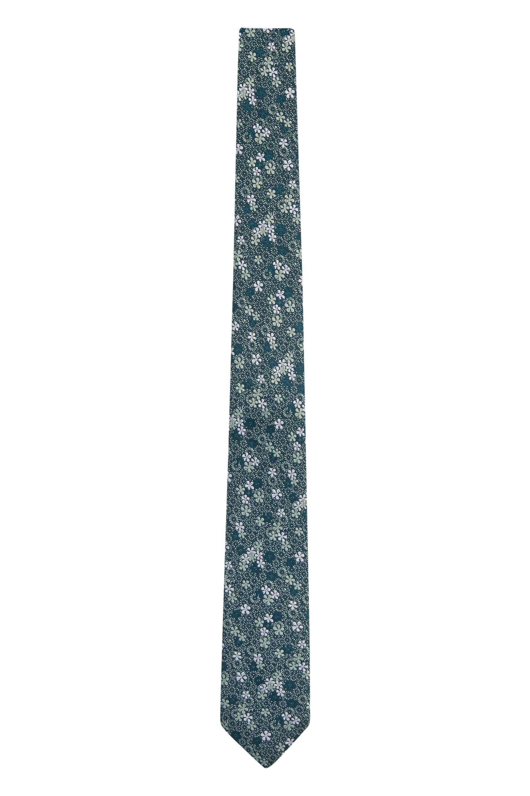 Gemusterte Krawatte Next Green Floral Ditsy (1-St) Krawatte