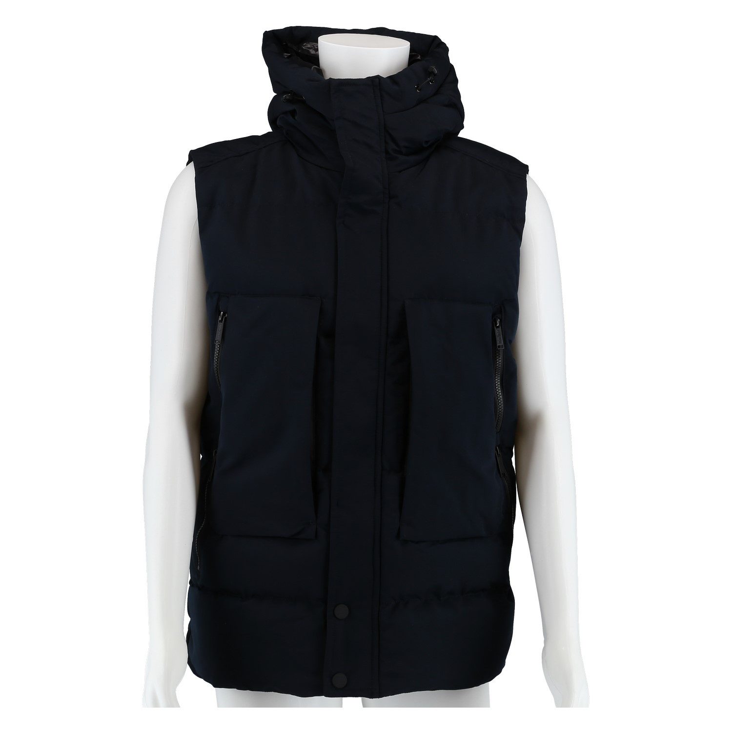 Poolman Steppweste mit Kapuze P2304.715 (leicht, winddicht, warm wattiert) navyblau
