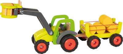 goki Spielzeug-Traktor »Frontlader mit Heuwagen«, (7-tlg)