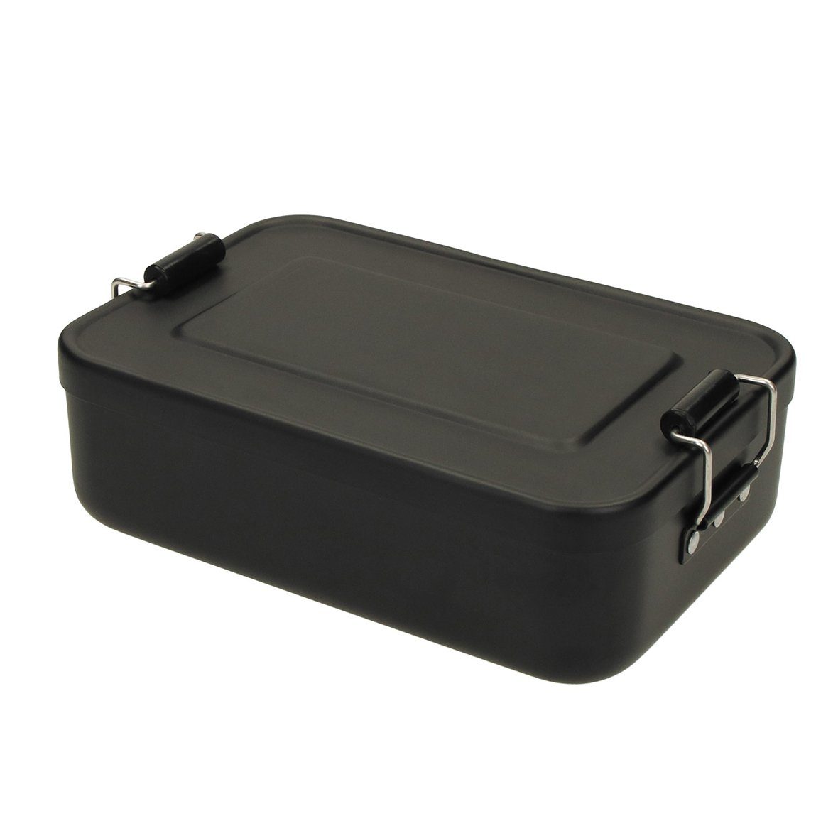 elasto Aufbewahrungsbox Aluminium (1x Lunchbox Aluminium), Brotbox mit Deckel für Kinder – Bild 3 von 5