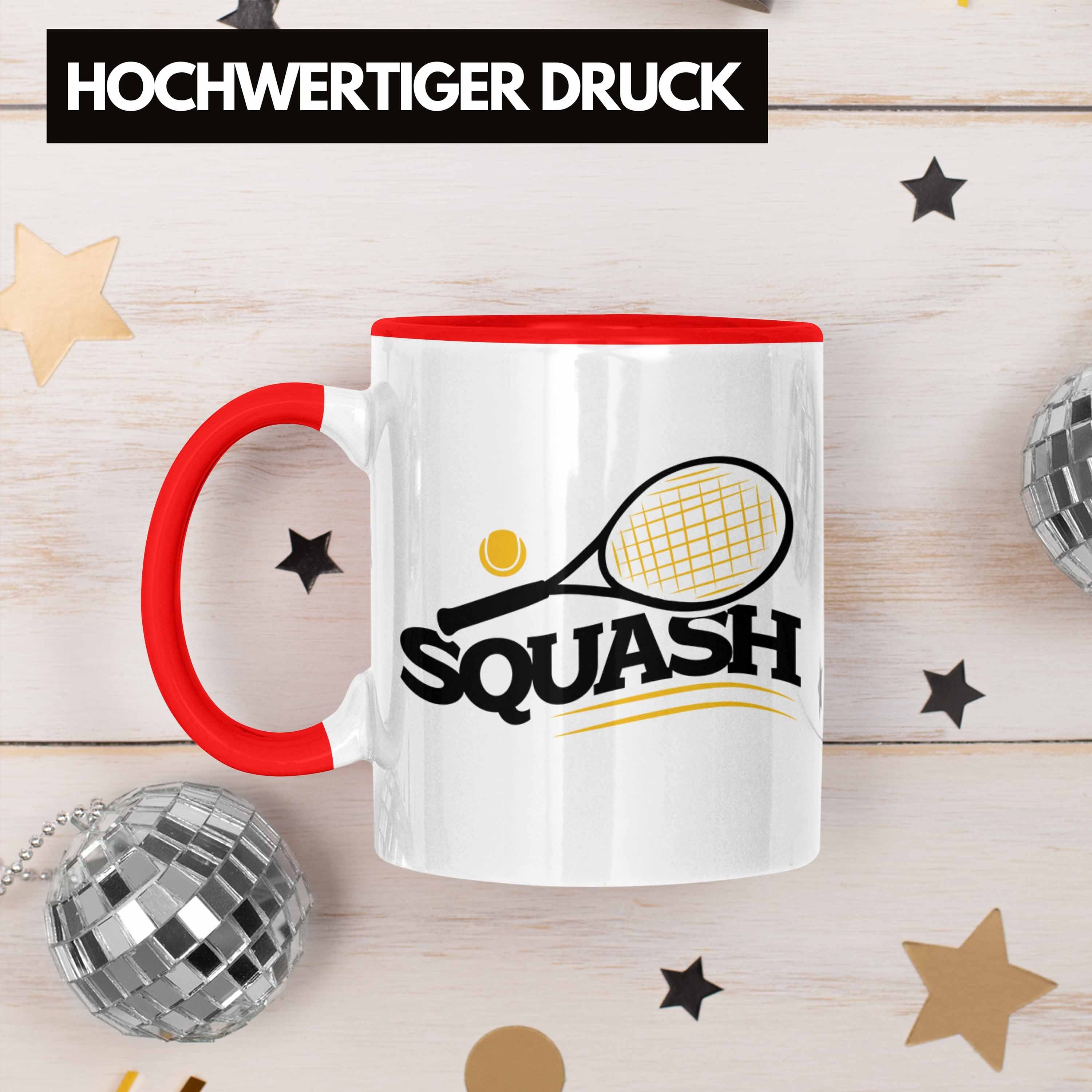 Geschenk für Tasse Squash-Spieler Trendation Squash-Tasse Lustige Rot