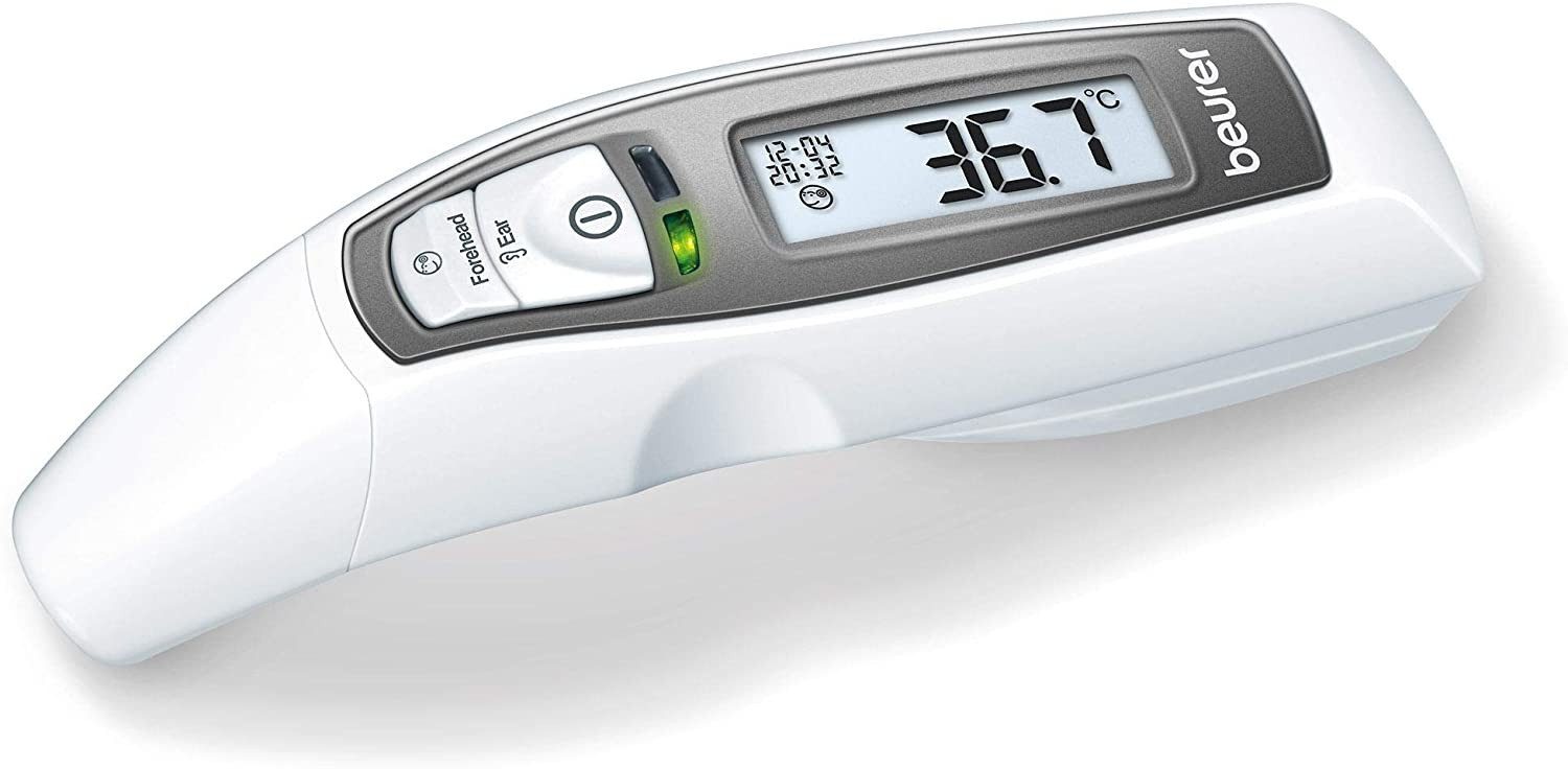 BEURER Fieberthermometer »Multifunktions-Thermometer FT 65 Weiß und Grau«