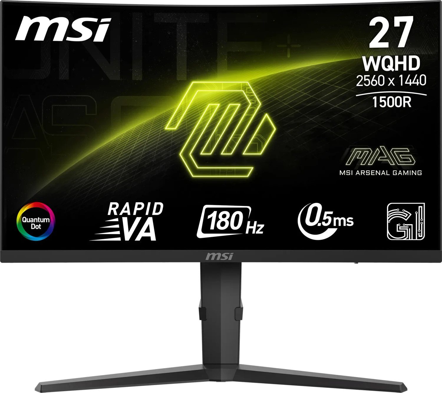 MSI MSI MAG 275CQRFDE QD E2, 27" Gaming Monitor, 180Hz Curved-Gaming-LED-Monitor