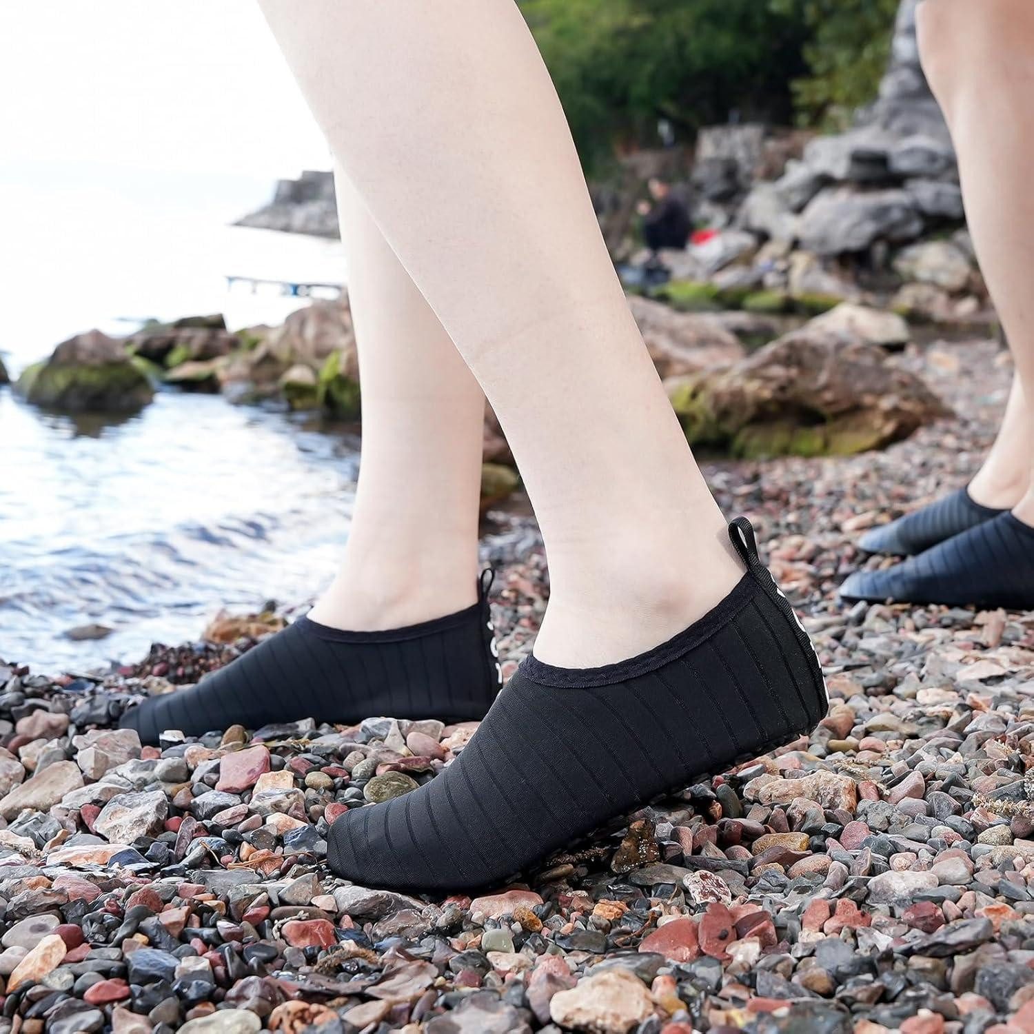 LuxusKollektion Wasserschuhe Badeschuhe Strandschuhe Aquaschuhe 48 49 EU Schwarz Wasserschuh