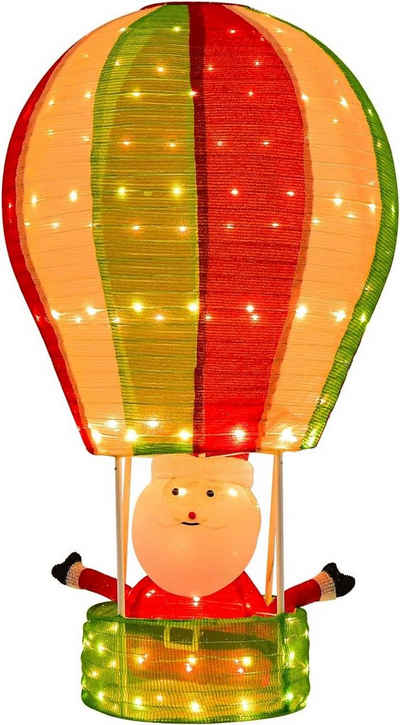 KOMFOTTEU Weihnachtsmann LED, mit 160 Lichtern, 135 cm