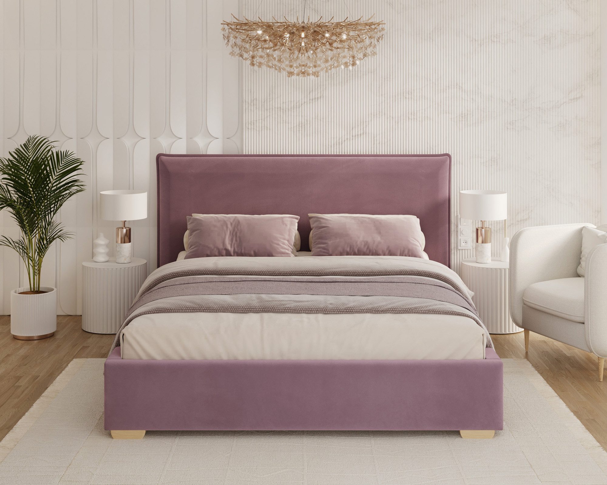 thematys Polsterbett Bett Stauraumbett Bezug Paris / 140x200, 160x200, 180x200cm (MADE IN EU - mit hochwertigem Velours Bezug, Bettrahmen, Bett, Optional mit Matratze bestellbar, mit großen gepolsterten Kopfteil), Metallrahmen mit Lattenrost, hydraulische Klappfunktion für Stauraum, mit großen gepolsterten Kopfteil, mit Bettkasten zum aufklappen), Metallrahmen mit Lattenrost, hydraulische Klappfunktion für Stauraum, mit großen gepolsterten Kopfteil, mit Bettkasten zum aufklappen), Metallrahmen mit Lattenrost, hydraulische Klappfunktion für Stauraum