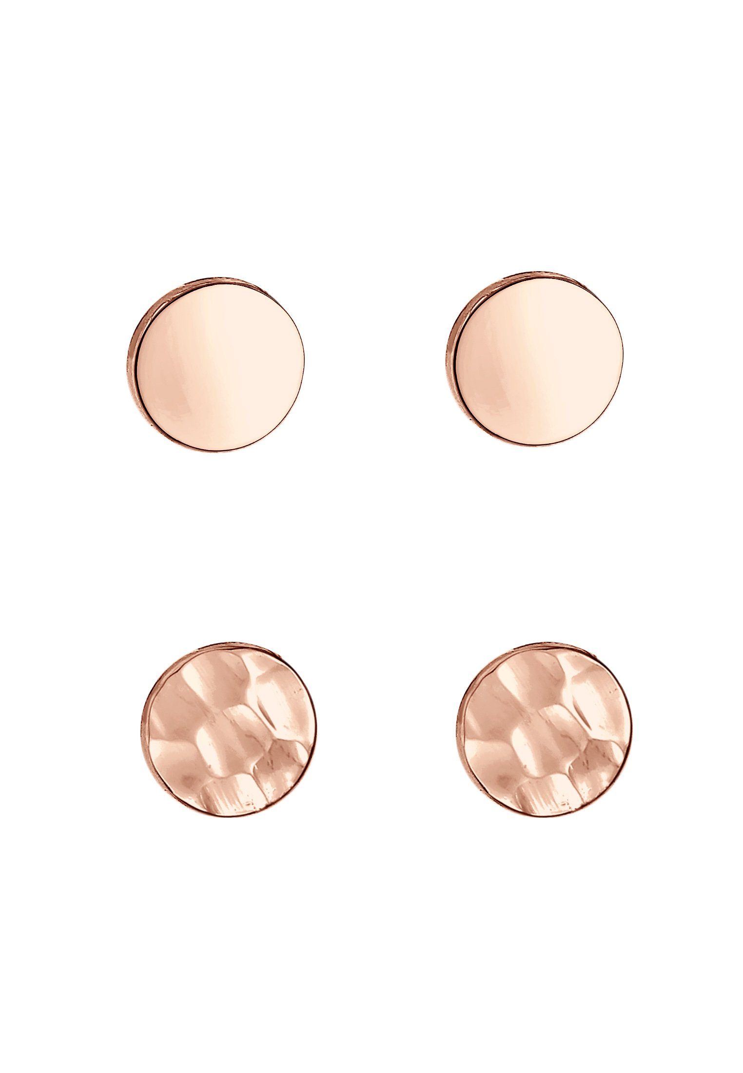 Elli Ohrring-Set Set Geo Ohrstecker Gehämmert 925 Silber, Geo günstig online kaufen