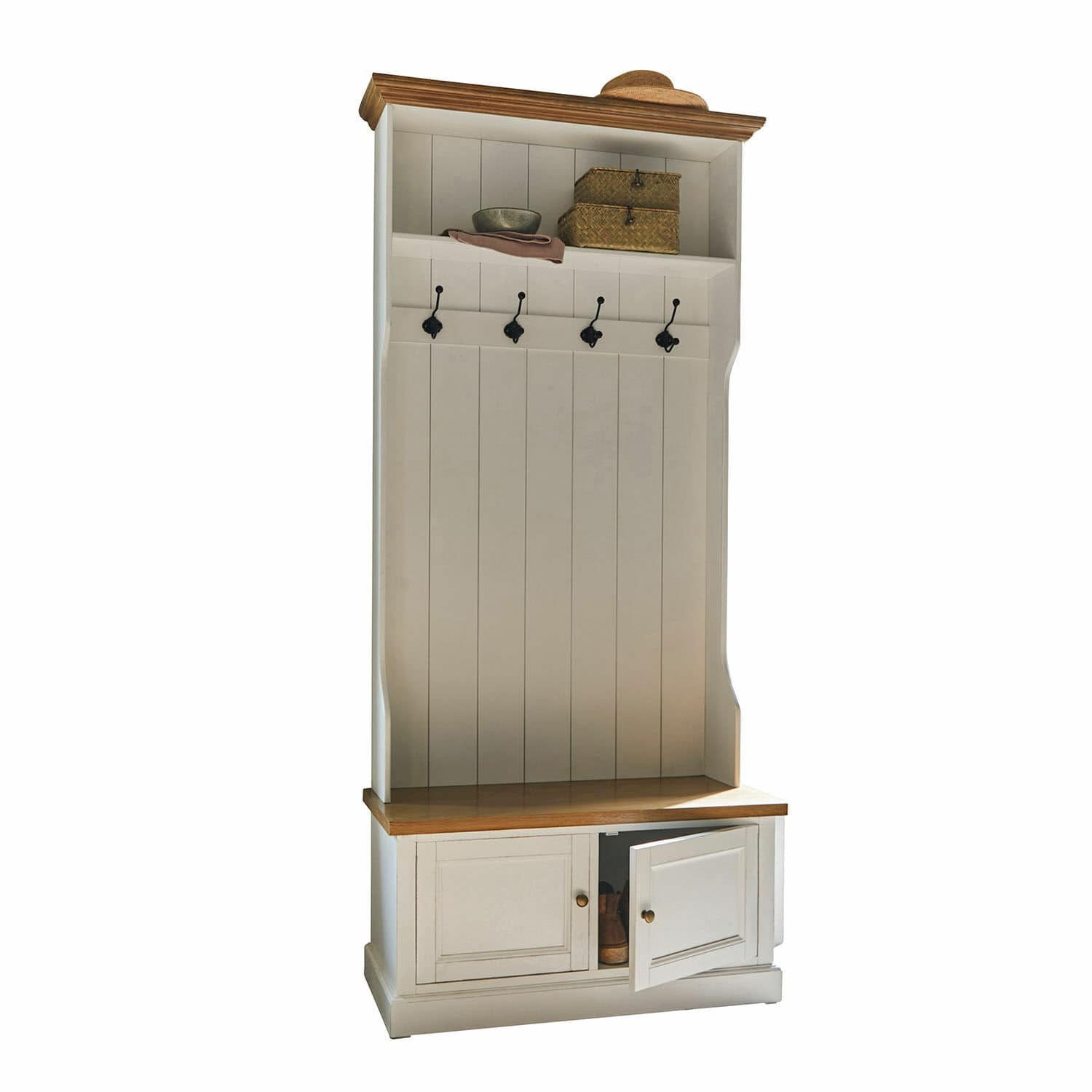 Mirabeau Kleiderständer Garderobe Colchester antikweiß/braun