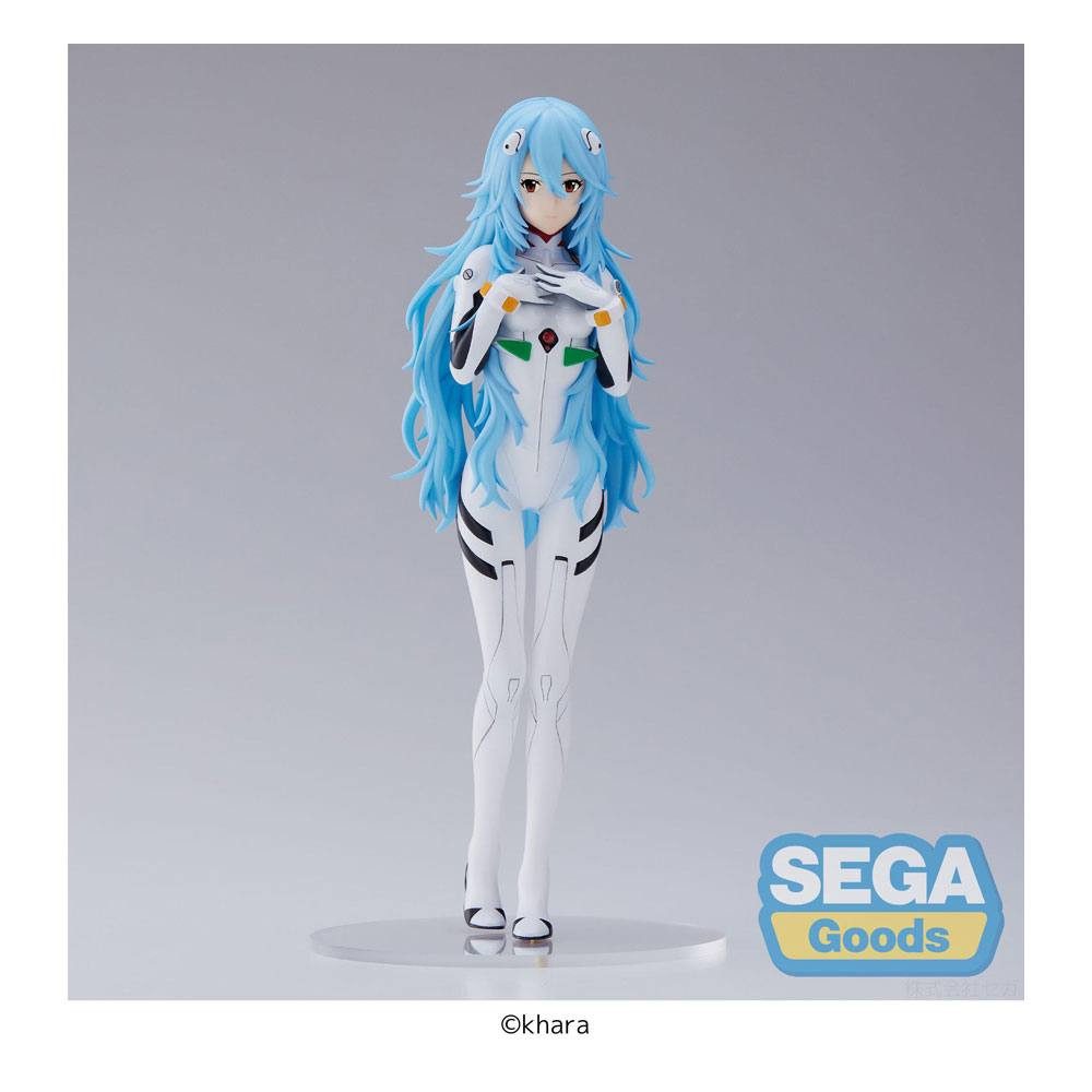 Sega Merchandise-Figur Evangelion: 3.0+1.0 Rei Ayanami Long Hair Ver. 21 cm