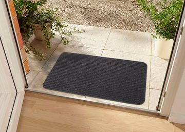 Fußmatte Ribbed Mat, HANSE Home, rechteckig, Höhe: 4 mm, Schmutzfangmatte, rutschfest, waschbar, wetterfest, Innen, Außen, Flur