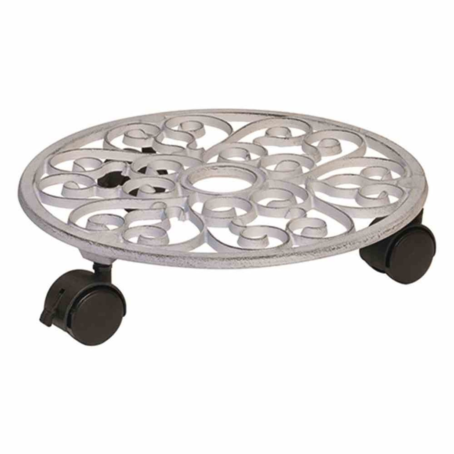 WAGNER® Растенияroller MultiRoller Antik rund weiß 50 kg Doppel-Rolle