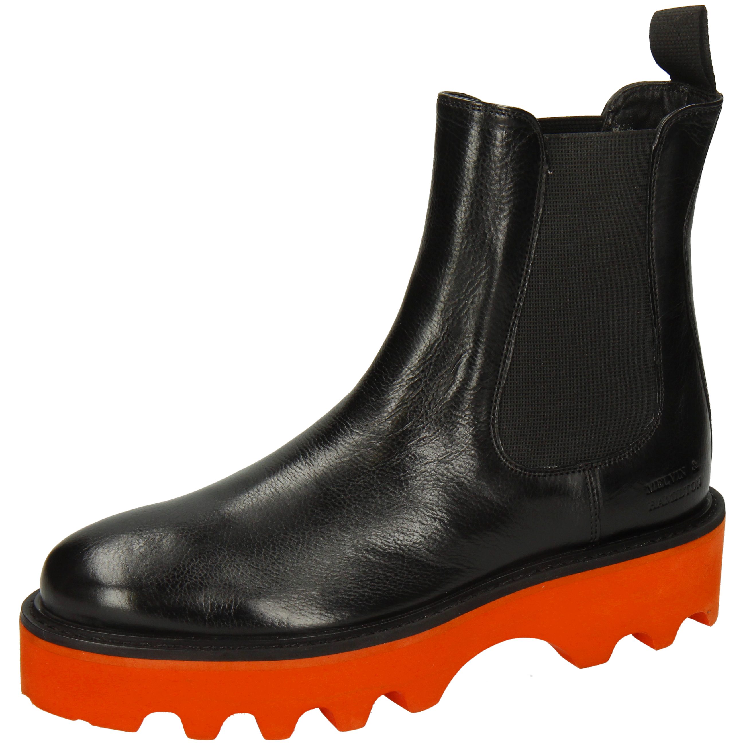 Melvin & Hamilton Leonie 5 Stiefelette Imola Black Lava Orange