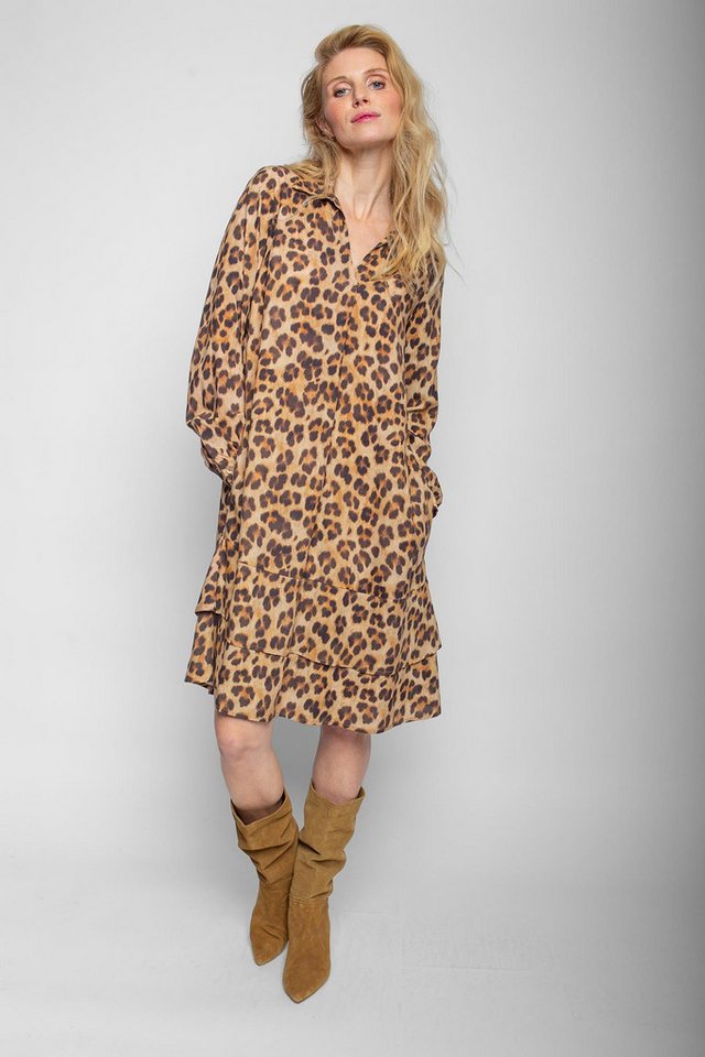 Emily Van Den Bergh Hemdblusenkleid Leo-Druck