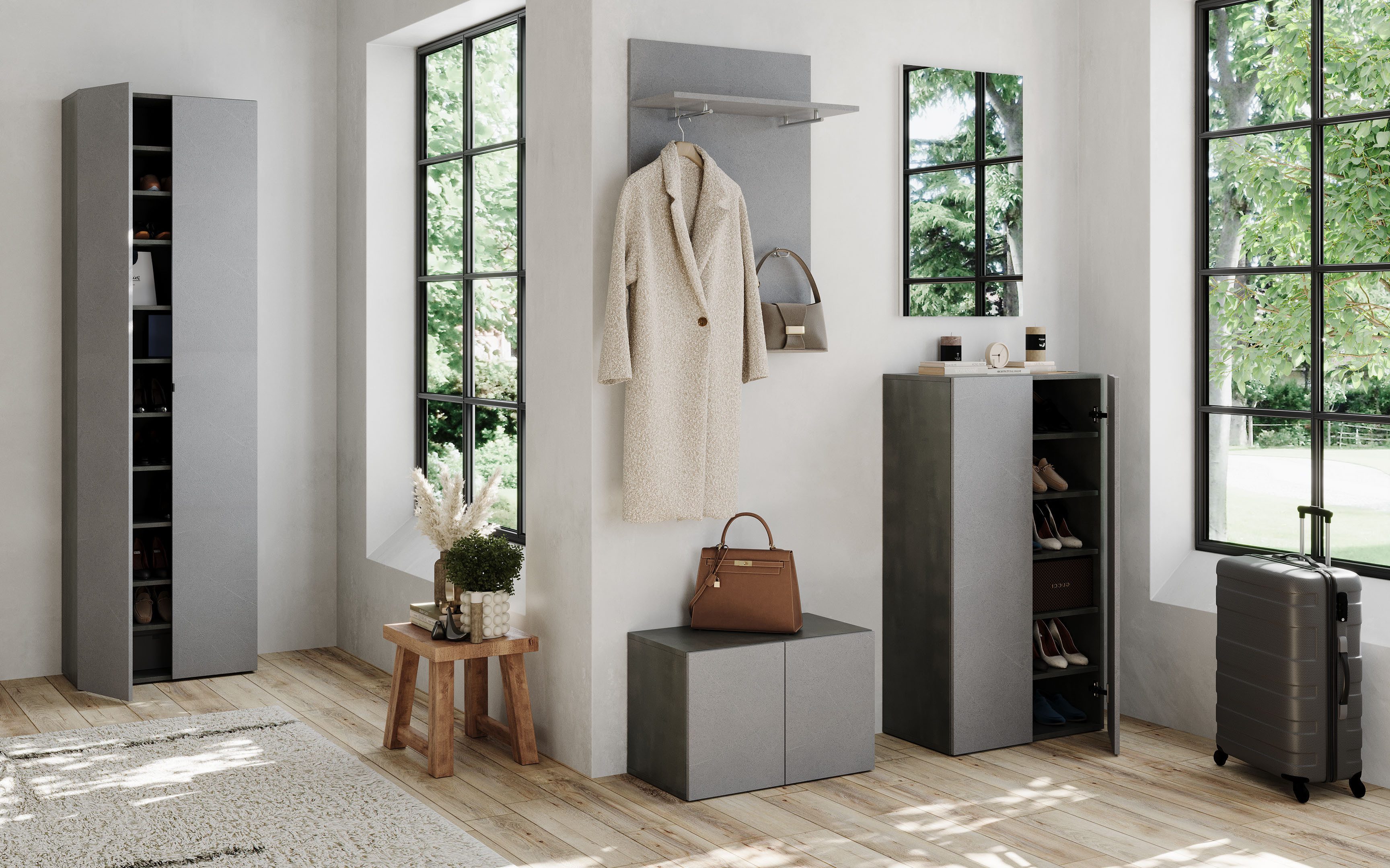 OTTO home Garderobenspiegel Pratiko, B/H 50x80 cm, Wandspiegel, rahmenloser Spiegel, Dekospiegel, Flurspiegel, rechteckig, neutral, zeitlos