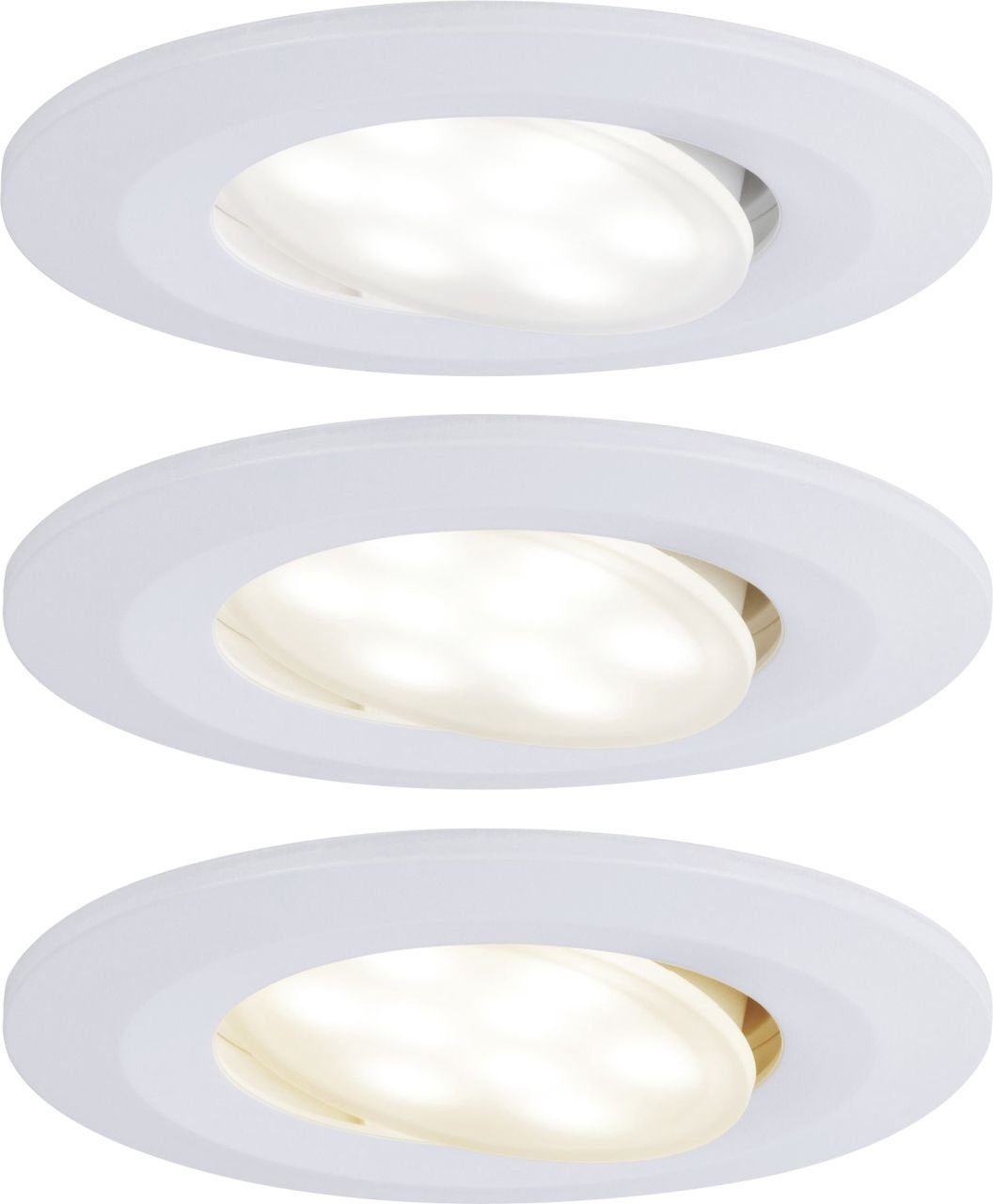 Paulmann LED Einbaustrahler Paulmann HomeSpa LED Einbauleuchte Calla weiß 9  cm, LED, Nicht dimmbar nicht Smart Home-fähig ohne Bewegungsmelder
