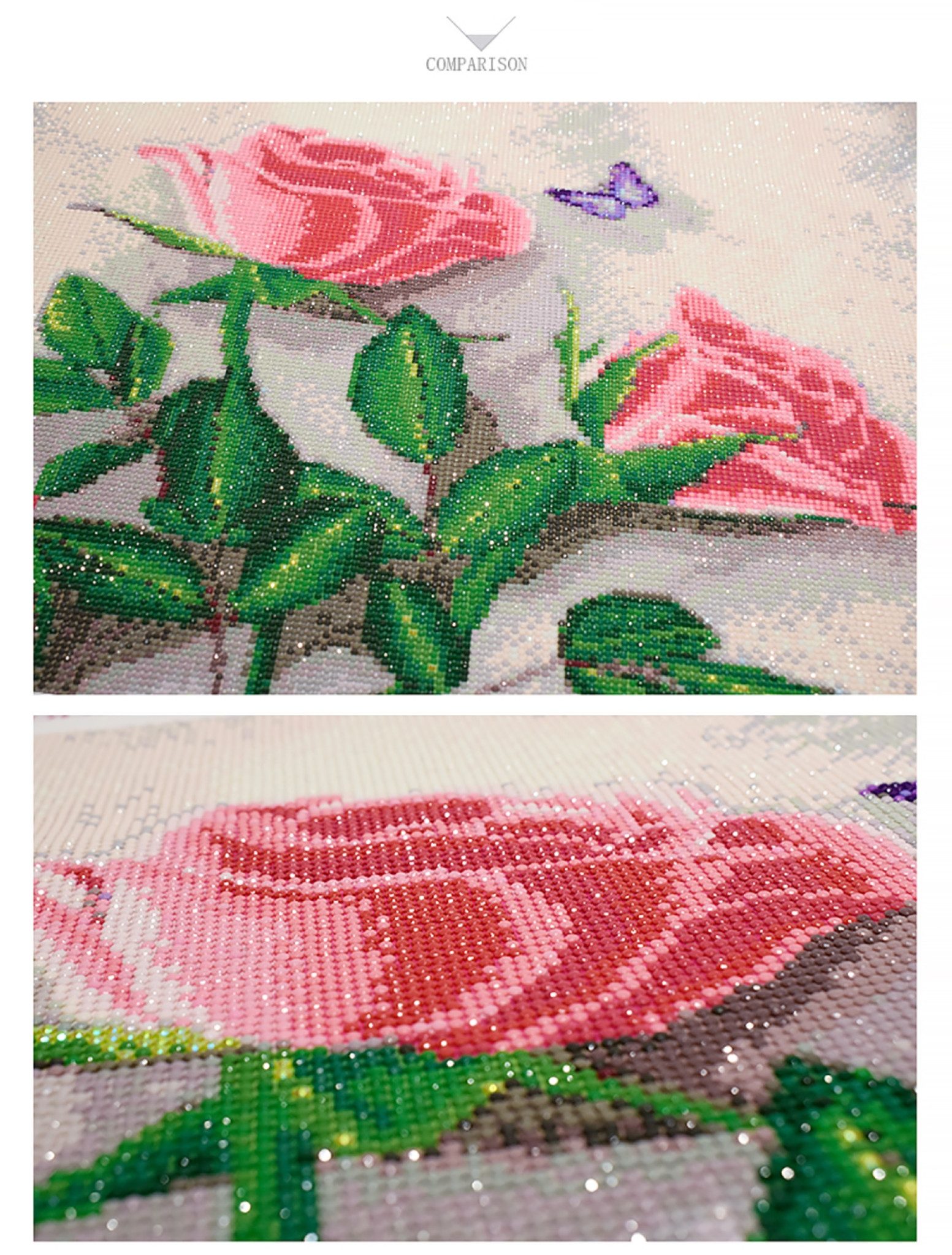 LA CUTE Malen nach Zahlen 5d Diamond Painting Paris Eifelturm Regen Malen nach Zahlen 20x30cm (Komplettset für 5D Diamond Painting inklusive Leinwand, Diamanten und Werkzeugen, Diamond Painting Set mit Zubehör für DIY-Kreativität und Entspannung), 20x30cm 5D Diamond Painting mit präziser Klebeschicht & Zubehör